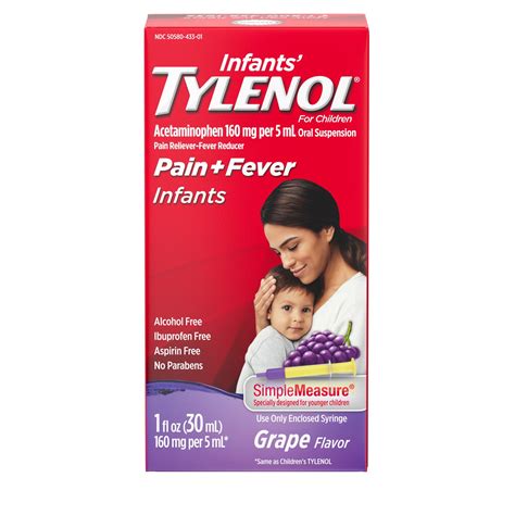 Bundesweiter Rückruf Von Tylenol Oral Suspension Für Säuglinge, 1 Oz. Traube