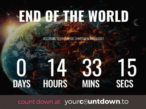 Maiju Apokalipse Countdown: 1 Mēnesis 'Til Doom