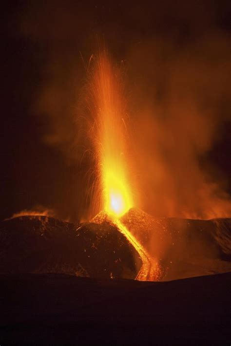 Mount Etna Erupts In Fiery Glory